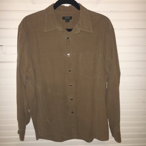 J. Crew Other - J. CREW LG BROWN CORDUROY LONG SLEEVE BUTTON-DOWN.